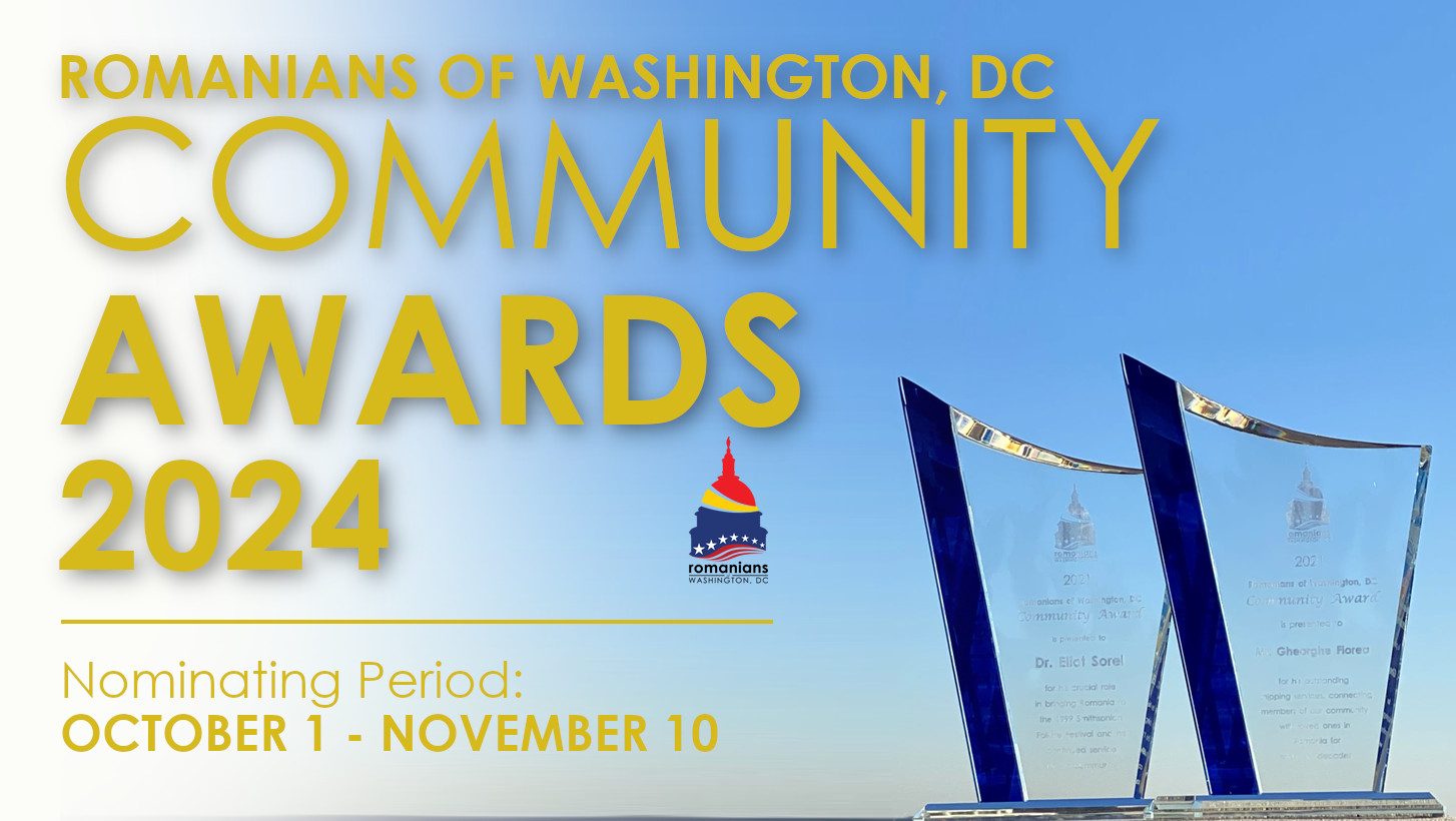 Nominations Now Open for the 2024 Romanians of Washington, DC Community Awards